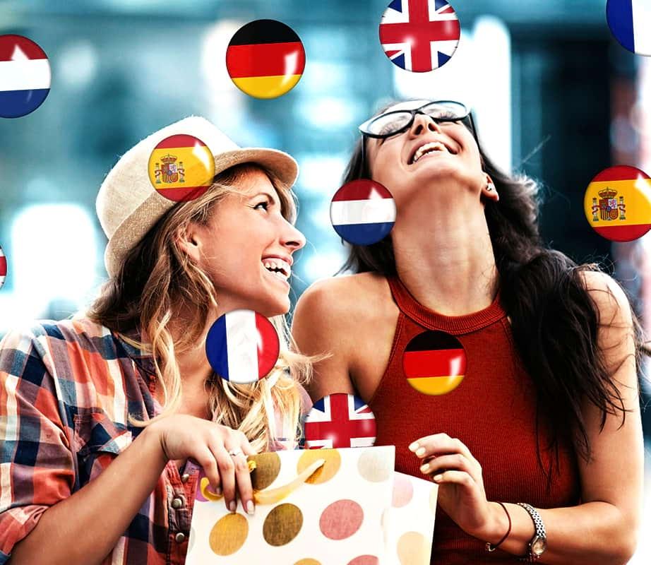 Cours de langues en ligne avec durée au choix (Anglais, Espagnol, Allemand, Français, Néerlandais)